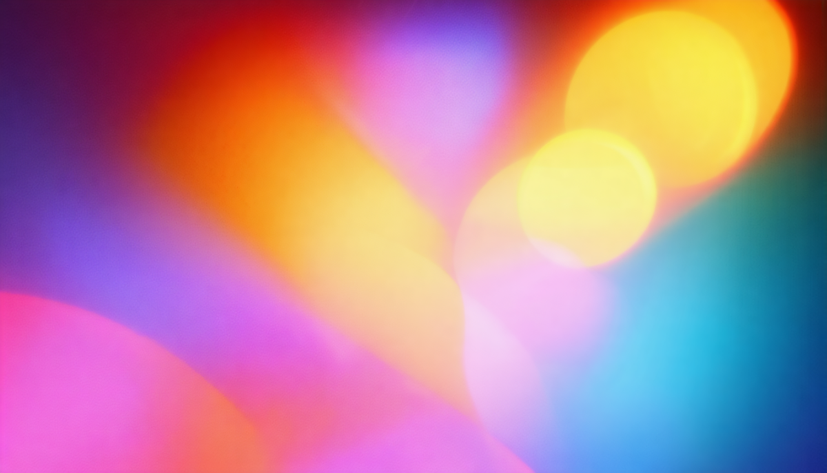 découvrez un élément graphique abstrait avec un fond coloré flou et vibrant, parfait pour ajouter une touche artistique et dynamique à vos projets visuels.